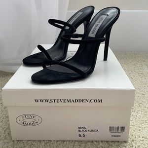 Gently Worn Once - Mina Black Nubuck 6.5